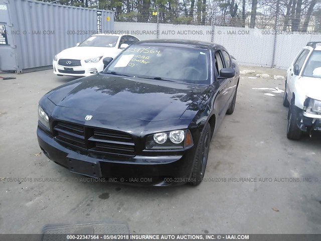 2B3KA43R17H826449 - 2007 DODGE CHARGER SE/SXT BLACK photo 2