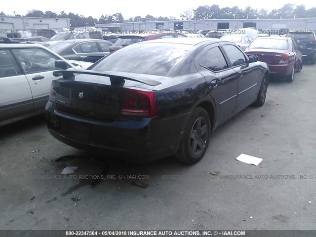 2B3KA43R17H826449 - 2007 DODGE CHARGER SE/SXT BLACK photo 4