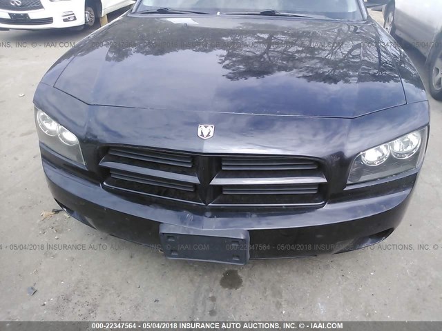 2B3KA43R17H826449 - 2007 DODGE CHARGER SE/SXT BLACK photo 6