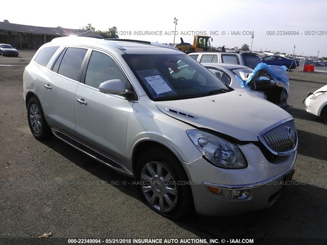 5GAKRBED0BJ386830 - 2011 BUICK ENCLAVE CXL WHITE photo 1