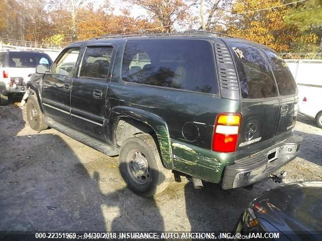 3GNGK26G42G265731 - 2002 CHEVROLET SUBURBAN K2500 GREEN photo 3