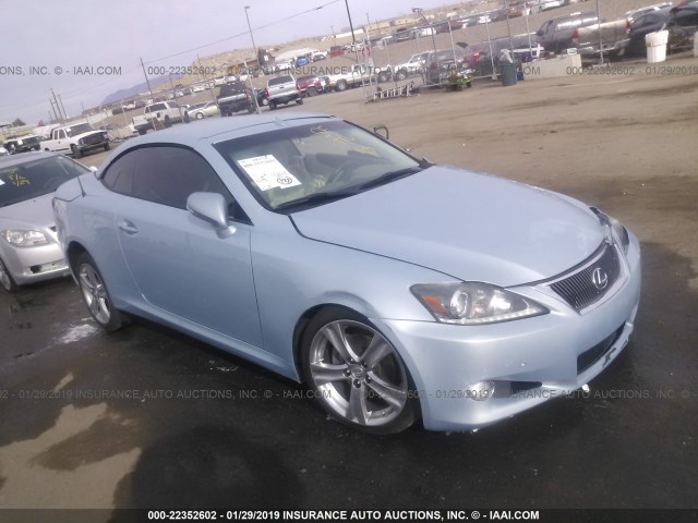 JTHFF2C24C2521604 - 2012 LEXUS IS 250 BLUE photo 1