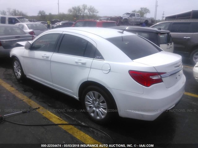 1C3CCBAG4DN737503 - 2013 CHRYSLER 200 LX WHITE photo 3