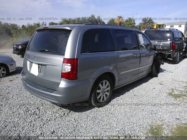 2C4RC1BG1DR689332 - 2013 CHRYSLER TOWN & COUNTRY TOURING GRAY photo 4