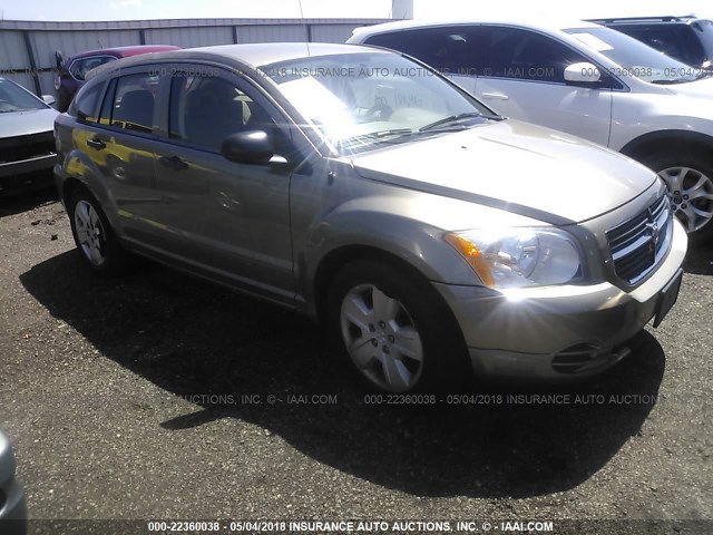 1B3HB48B17D418890 - 2007 DODGE CALIBER SXT GOLD photo 1