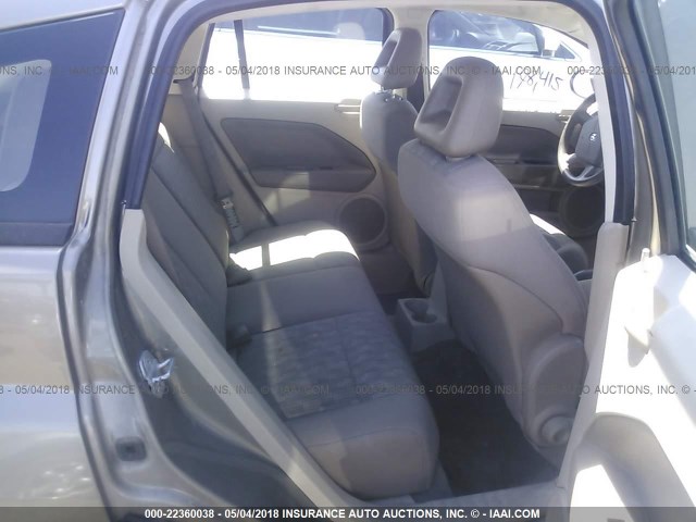 1B3HB48B17D418890 - 2007 DODGE CALIBER SXT GOLD photo 8