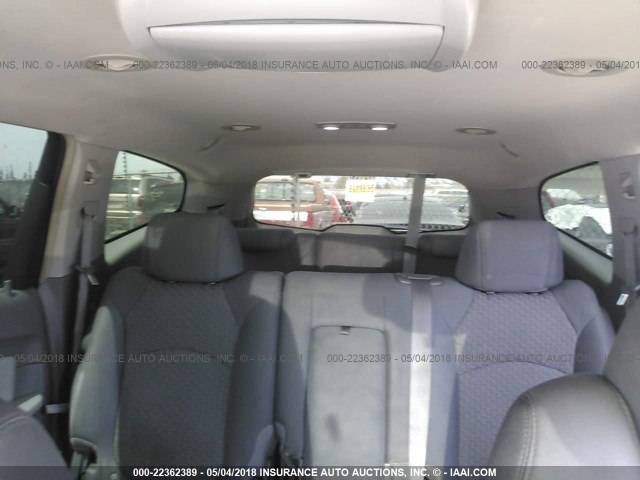 1GNER23D39S124293 - 2009 CHEVROLET TRAVERSE LT GRAY photo 8