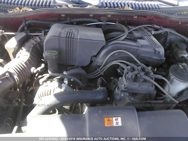 1FMZU73K83ZB26300 - 2003 FORD EXPLORER XLT/XLT SPORT/NBX 红色 照片 10