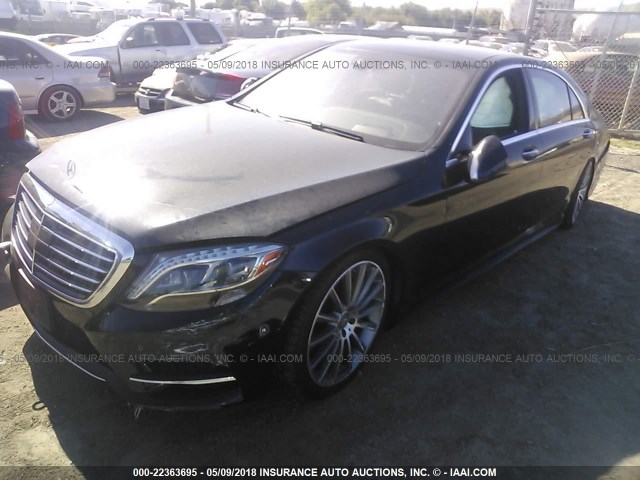 WDDUG8CB3GA214399 - 2016 MERCEDES-BENZ S 550 BLACK photo 2