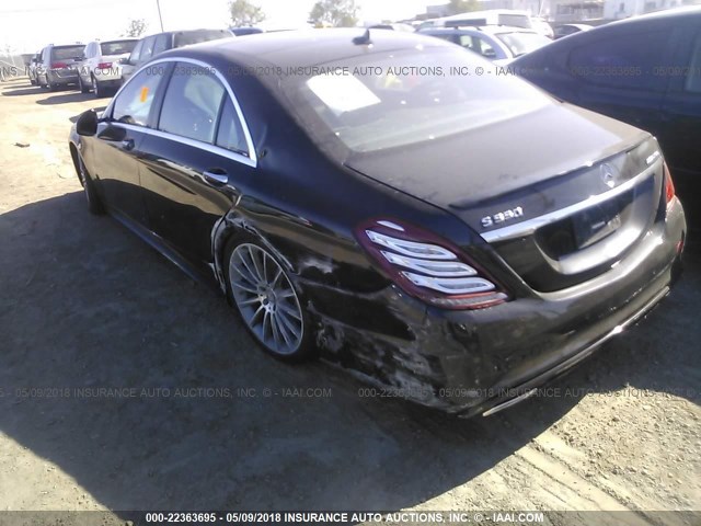 WDDUG8CB3GA214399 - 2016 MERCEDES-BENZ S 550 BLACK photo 3