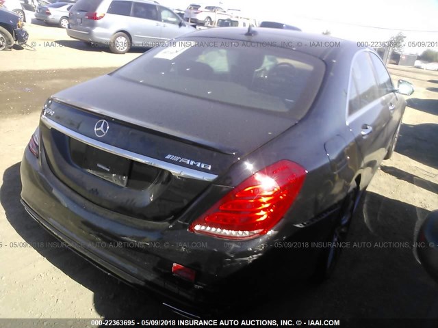 WDDUG8CB3GA214399 - 2016 MERCEDES-BENZ S 550 BLACK photo 4