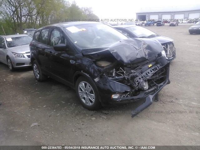 1FMCU0F72EUB70622 - 2014 FORD ESCAPE S BLACK photo 1