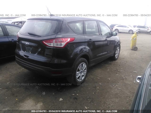 1FMCU0F72EUB70622 - 2014 FORD ESCAPE S BLACK photo 4