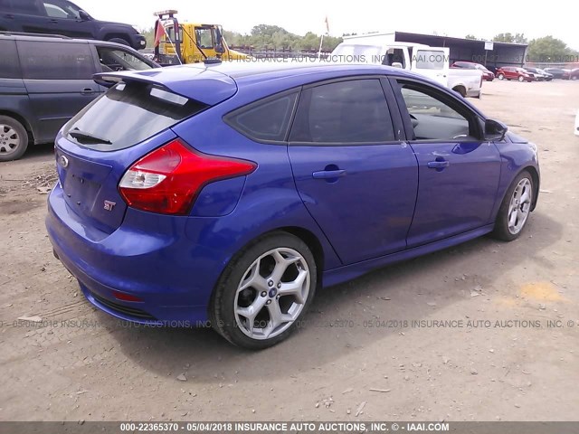 1FADP3L95DL127359 - 2013 FORD FOCUS ST BLUE photo 4