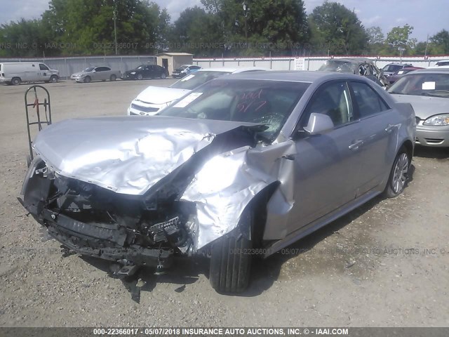 1G6DE5E5XC0136955 - 2012 CADILLAC CTS LUXURY COLLECTION SILVER photo 2