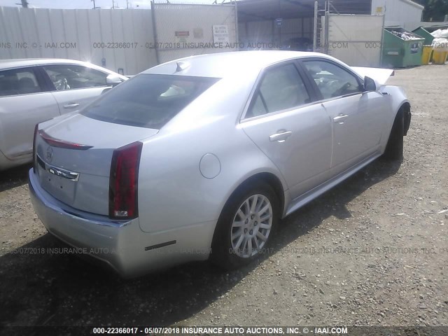 1G6DE5E5XC0136955 - 2012 CADILLAC CTS LUXURY COLLECTION SILVER photo 4