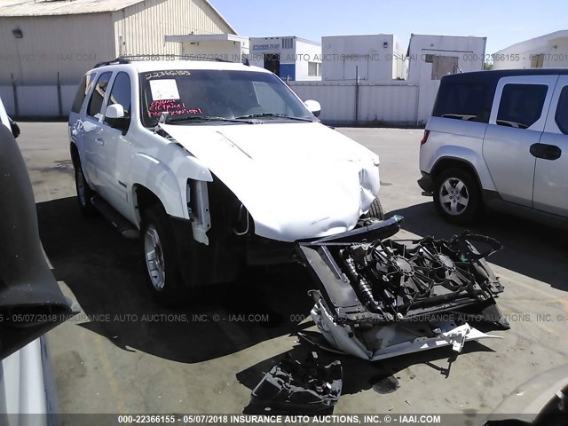 1GNUCBE01AR259890 - 2010 CHEVROLET TAHOE C1500 LT WHITE photo 1