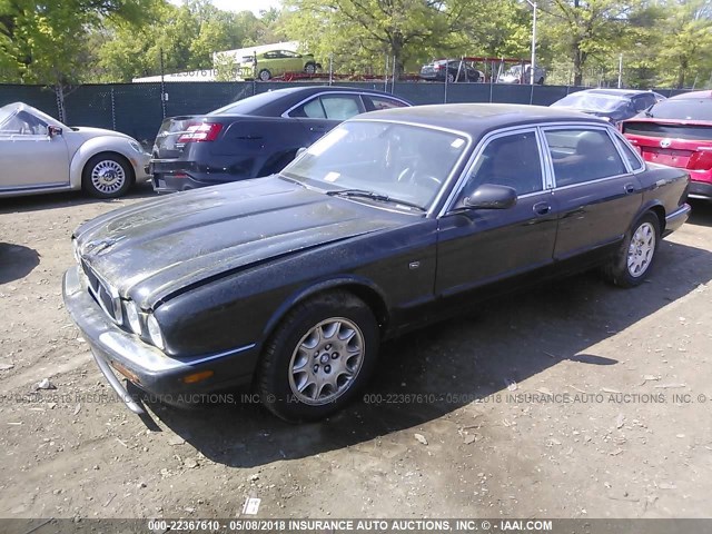 SAJDA23C11LF33009 - 2001 JAGUAR XJ8 L BLACK photo 2