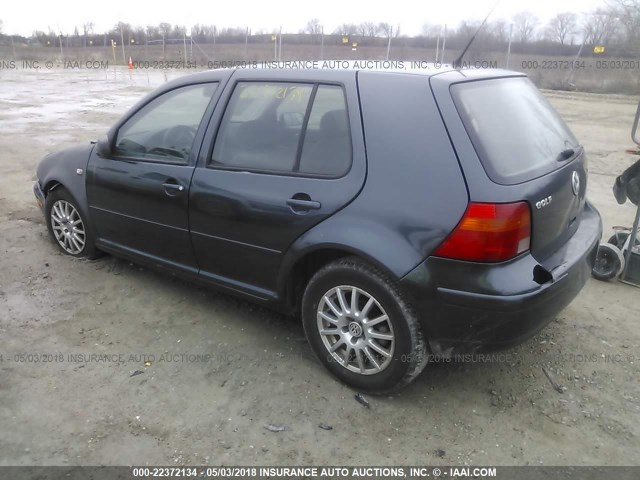 9BWGR61J054009902 - 2005 VOLKSWAGEN GOLF GLS TDI BLUE photo 3