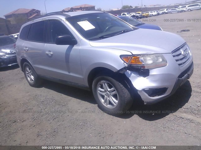 5XYZG3AB1BG022767 - 2011 HYUNDAI SANTA FE GLS SILVER photo 1