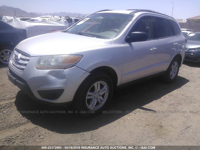 5XYZG3AB1BG022767 - 2011 HYUNDAI SANTA FE GLS SILVER photo 2