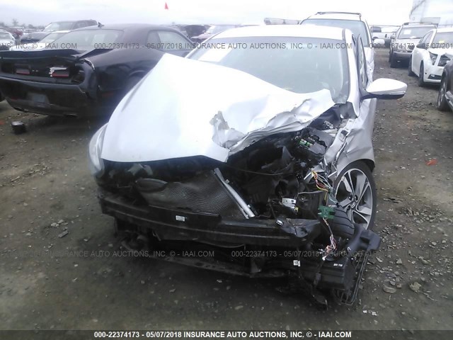 KMHDH4AE6FU381197 - 2015 HYUNDAI ELANTRA SILVER photo 6