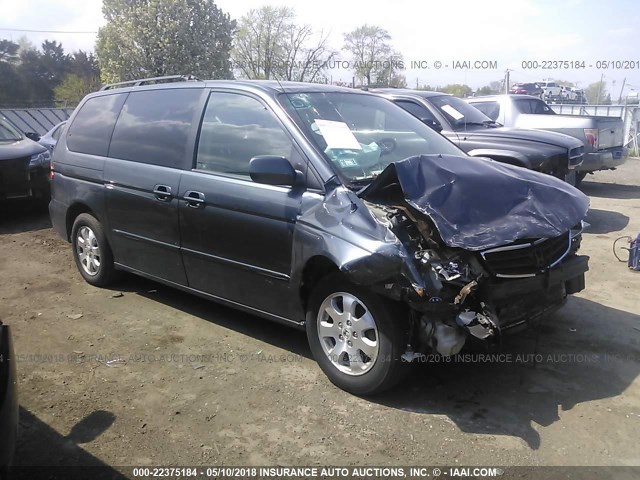 5FNRL18904B058639 - 2004 HONDA ODYSSEY EXL Navy photo 1