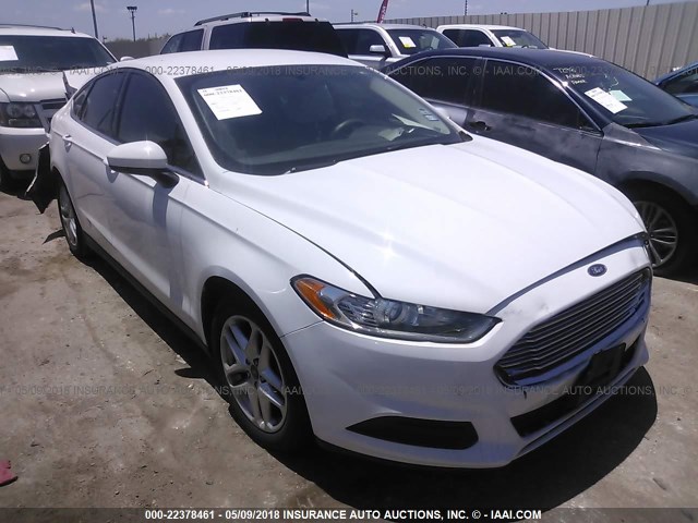 3FA6P0G74ER267826 - 2014 FORD FUSION S WHITE photo 1