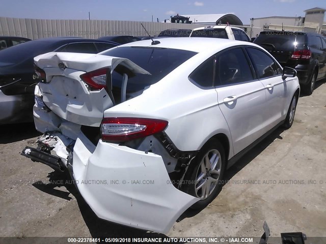 3FA6P0G74ER267826 - 2014 FORD FUSION S WHITE photo 4