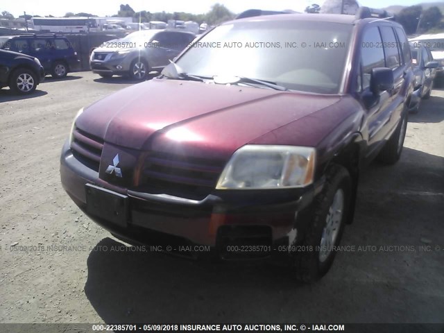 4A4MN21S44E134946 - 2004 MITSUBISHI ENDEAVOR LS BURGUNDY photo 6