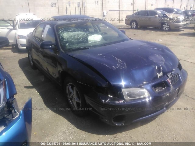 1G2WR5212YF268449 - 2000 PONTIAC GRAND PRIX GTP BLUE photo 1