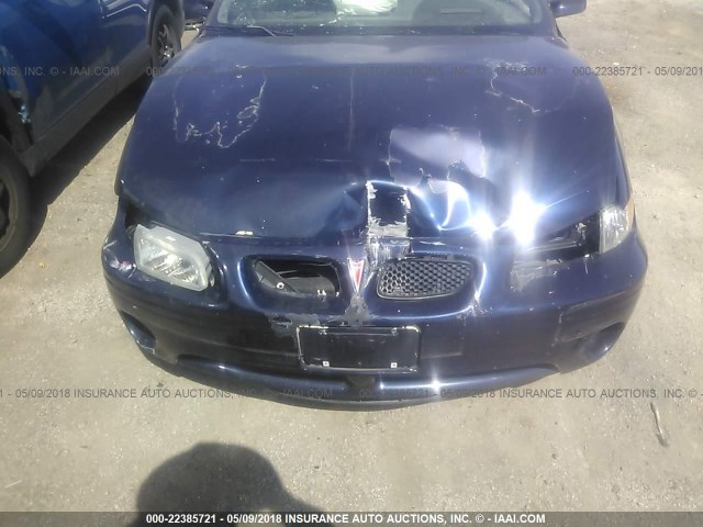 1G2WR5212YF268449 - 2000 PONTIAC GRAND PRIX GTP BLUE photo 6