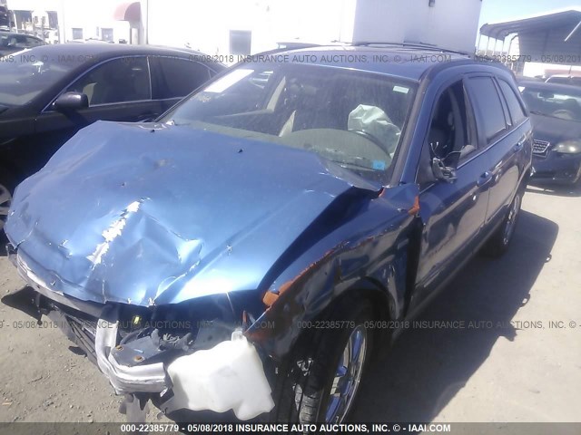 2C8GM68495R293907 - 2005 CHRYSLER PACIFICA TOURING BLUE photo 2