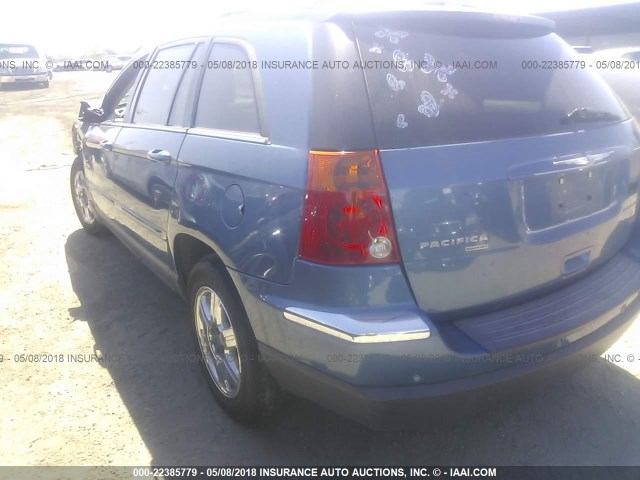 2C8GM68495R293907 - 2005 CHRYSLER PACIFICA TOURING BLUE photo 3