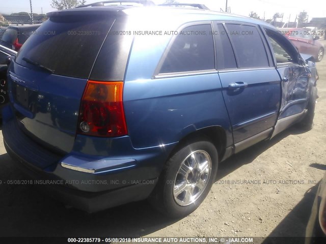 2C8GM68495R293907 - 2005 CHRYSLER PACIFICA TOURING BLUE photo 4