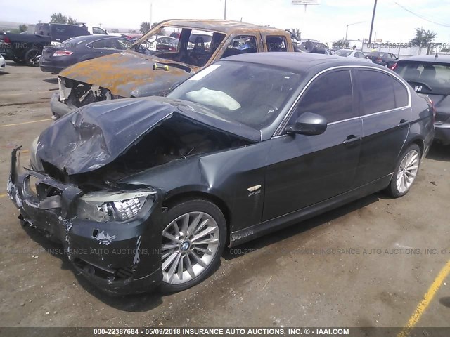 WBAPL5C53BA921326 - 2011 BMW 335 XI GRAY photo 2