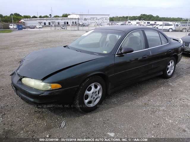 1G3WH52H5XF374484 - 1999 OLDSMOBILE INTRIGUE GX GREEN photo 2