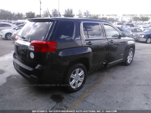 2GKALMEK4E6315254 - 2014 GMC TERRAIN SLE GRAY photo 4