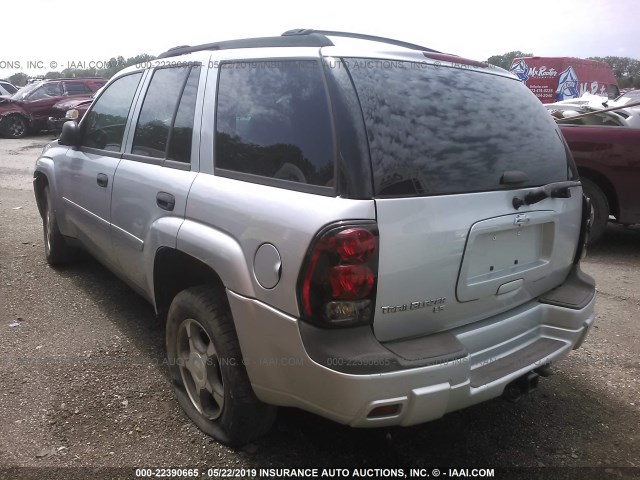 1GNDS13S572120865 - 2007 CHEVROLET TRAILBLAZER LS/LT SILVER photo 3