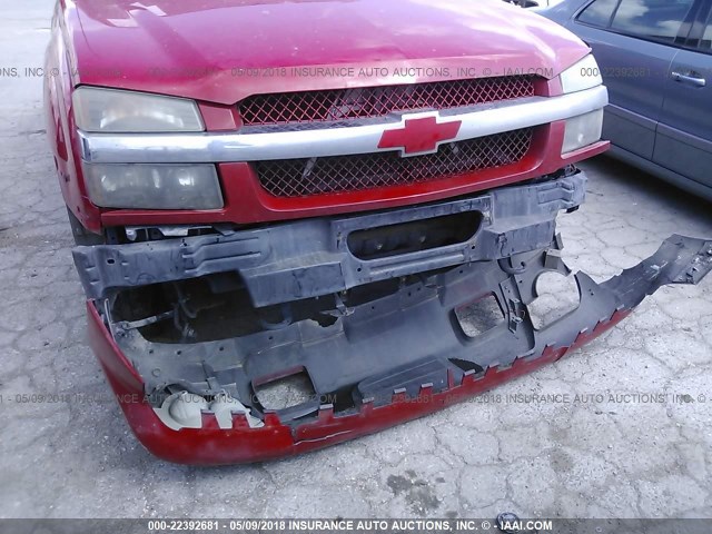 3GNEC13TX2G122105 - 2002 CHEVROLET AVALANCHE C1500 RED photo 6