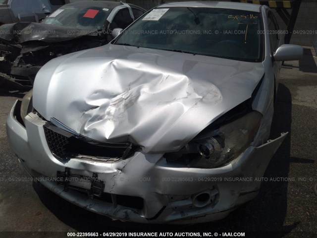 4T1CA30P08U147542 - 2008 TOYOTA CAMRY SOLARA SE/SLE/SPORT SILVER photo 6