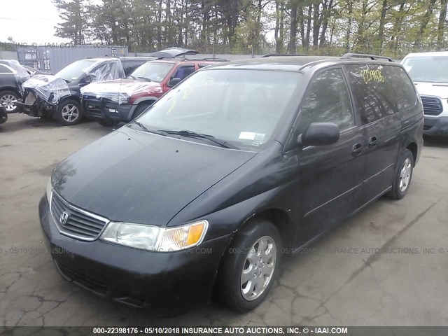 5FNRL18983B056734 - 2003 HONDA ODYSSEY EXL BLACK photo 2