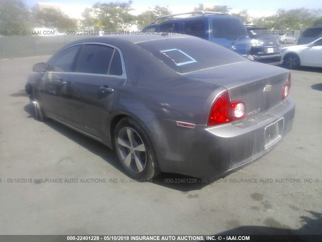 1G1ZC5E11BF115731 - 2011 CHEVROLET MALIBU 1LT GRAY photo 3