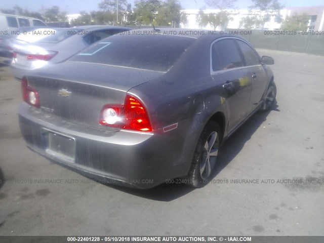 1G1ZC5E11BF115731 - 2011 CHEVROLET MALIBU 1LT GRAY photo 4