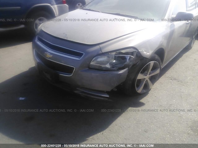 1G1ZC5E11BF115731 - 2011 CHEVROLET MALIBU 1LT GRAY photo 6