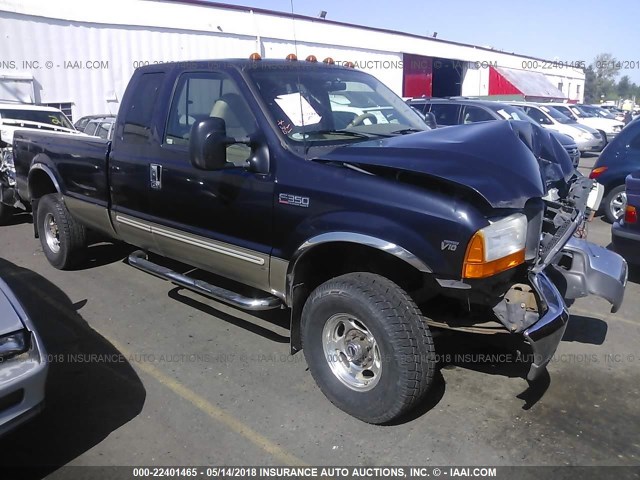 1FTSX31S8YEB71471 - 2000 FORD F350 SRW SUPER DUTY Dark Blue photo 1