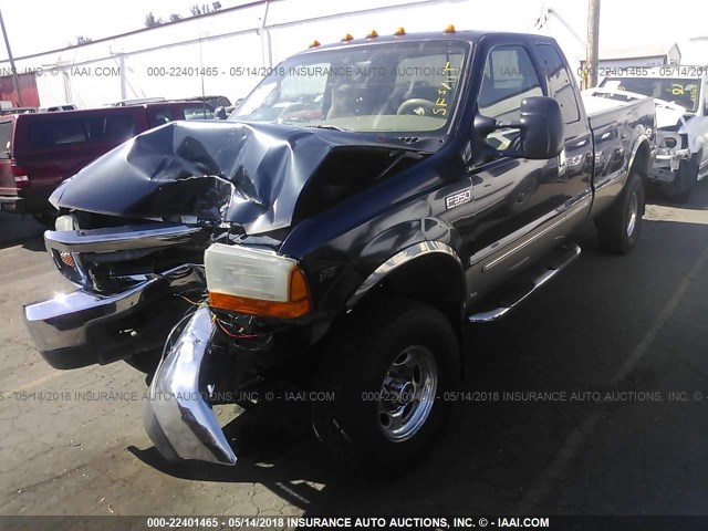 1FTSX31S8YEB71471 - 2000 FORD F350 SRW SUPER DUTY Dark Blue photo 2