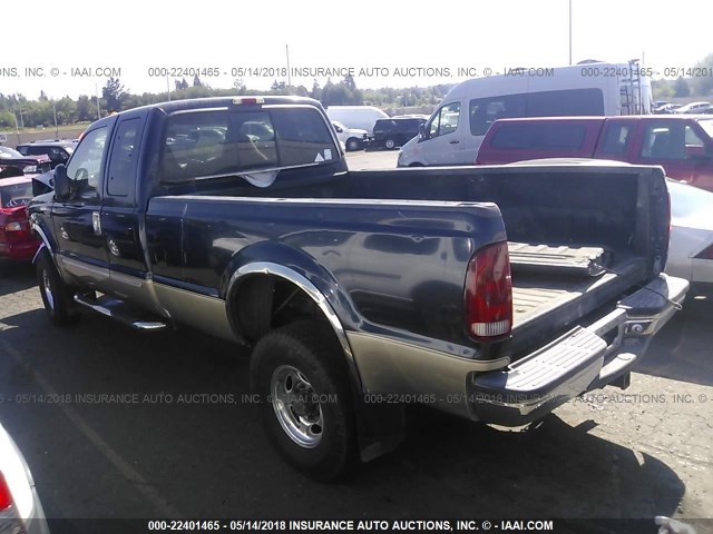 1FTSX31S8YEB71471 - 2000 FORD F350 SRW SUPER DUTY Dark Blue photo 3