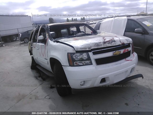 1GNSCBE00DR304197 - 2013 CHEVROLET TAHOE C1500 LT WHITE photo 1