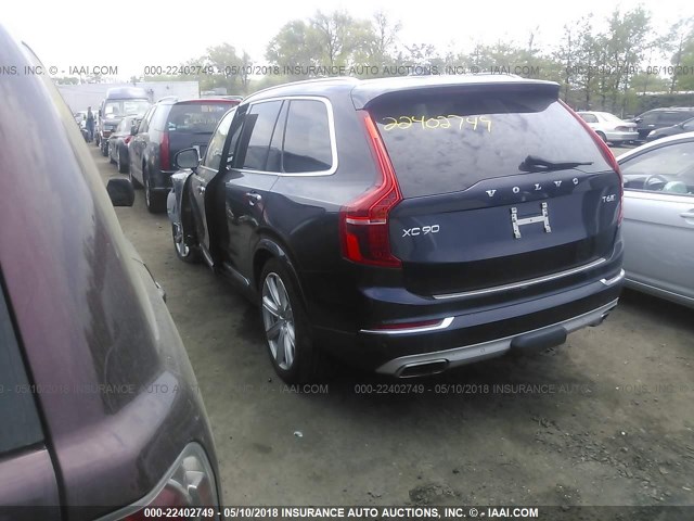 YV4A22PL5G1082979 - 2016 VOLVO XC90 T6 Dark Blue photo 3